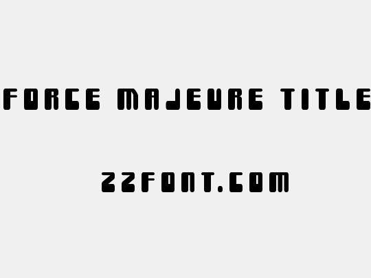 Force Majeure Title
