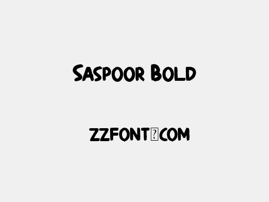 Saspoor Bold