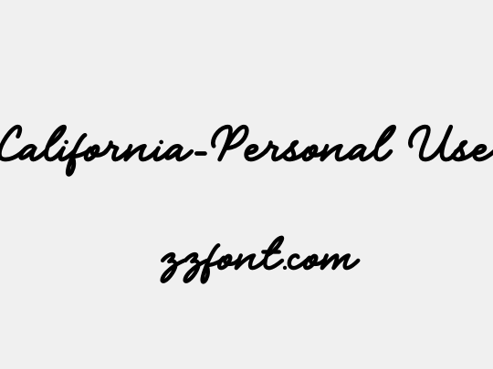 California-Personal Use
