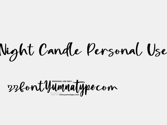 Night Candle Personal Use