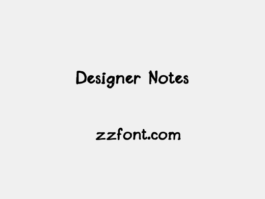 Designer Notes
