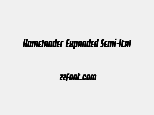 Homelander Expanded Semi-Ital