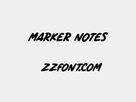 Marker Notes
