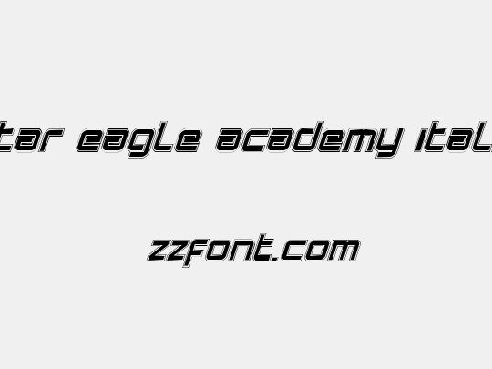 Star Eagle Academy Italic