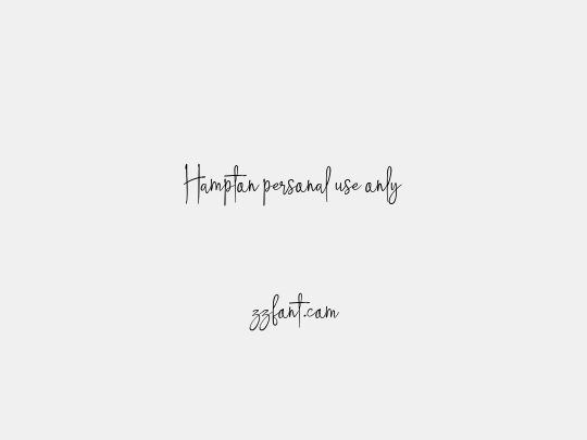 Hampton personal use only