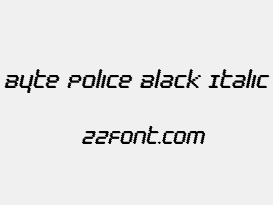 Byte Police Black Italic