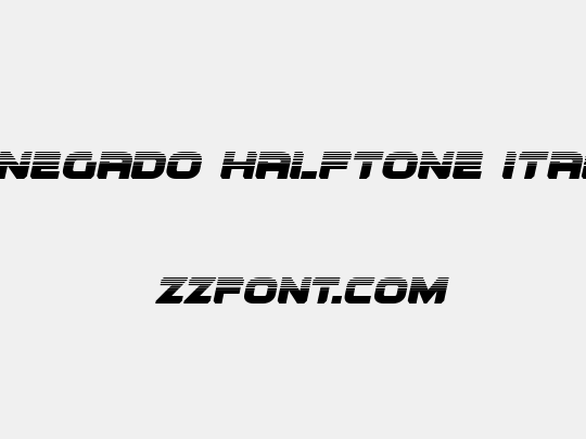 Renegado Halftone Italic