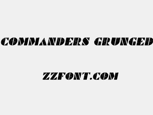 Commanders Grunged