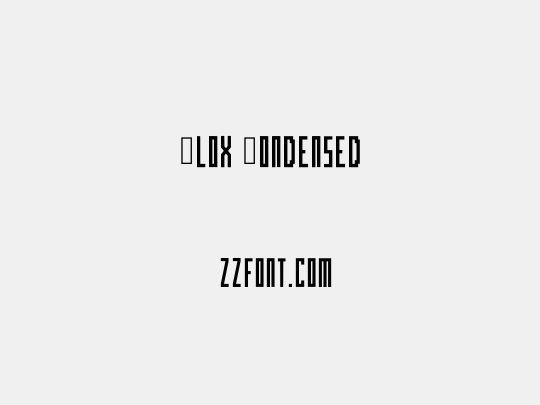 Blox Condensed