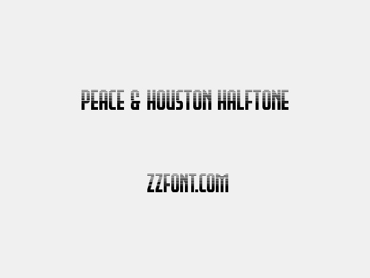 Peace & Houston Halftone