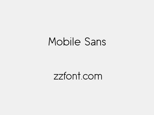 Mobile Sans
