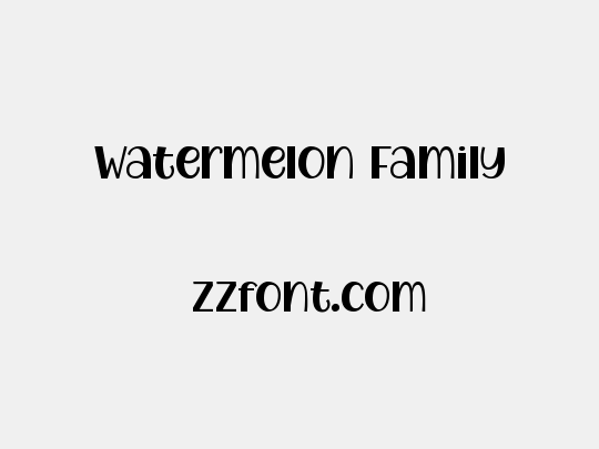 Watermelon Family