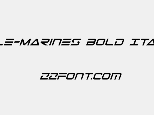 Tele-Marines Bold Italic