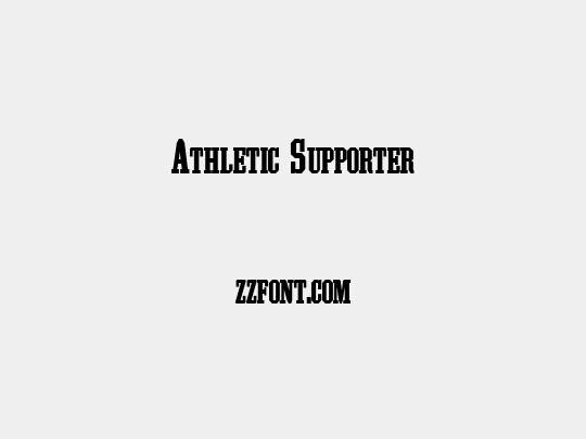 Athletic Supporter