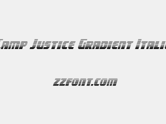 Camp Justice Gradient Italic