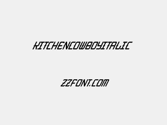 KitchenCowboyItalic
