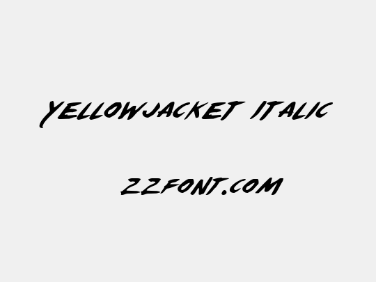 Yellowjacket Italic