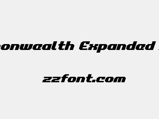 Commonwealth Expanded Italic