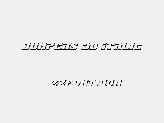 Jumpers 3D Italic