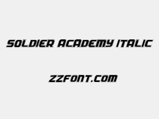 Soldier Academy Italic