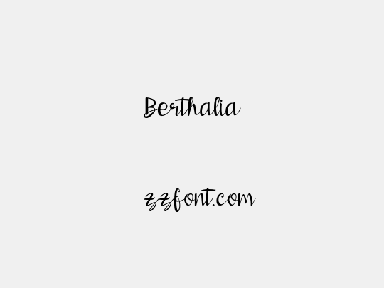 Berthalia