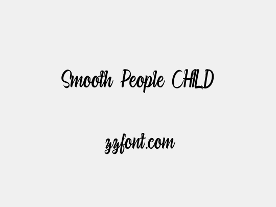 Smooth People CHILD