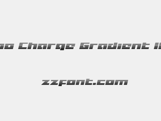 Turbo Charge Gradient Italic