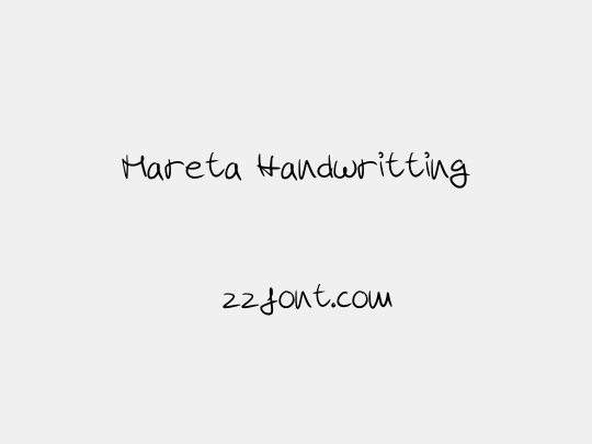 Mareta Handwritting
