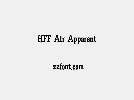 HFF Air Apparent