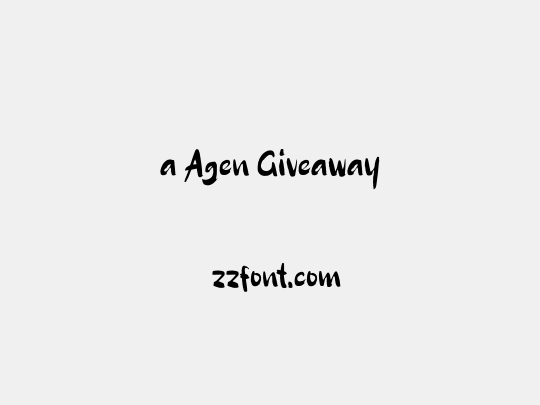 a Agen Giveaway