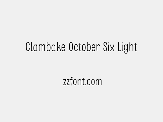 Clambake October Six Light