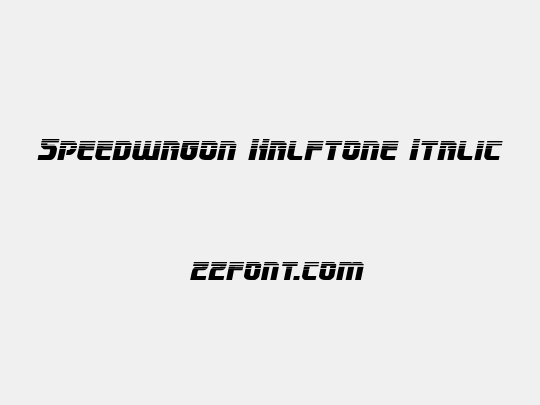 Speedwagon Halftone Italic