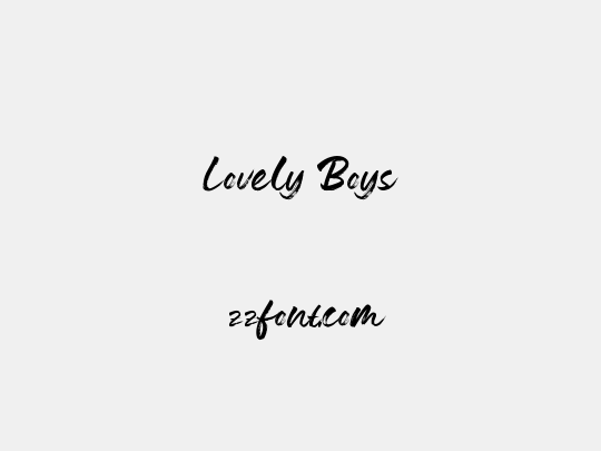 Lovely Boys