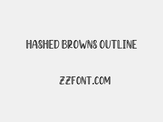 Hashed Browns Outline