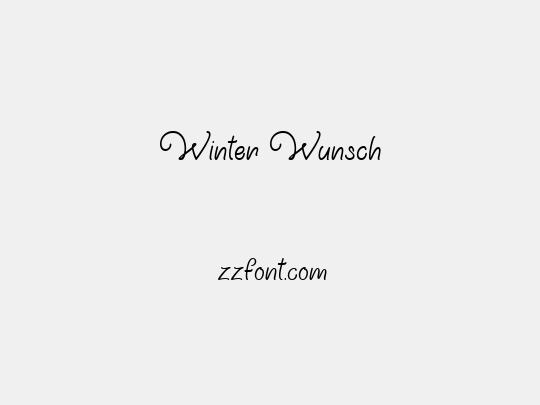 Winter Wunsch