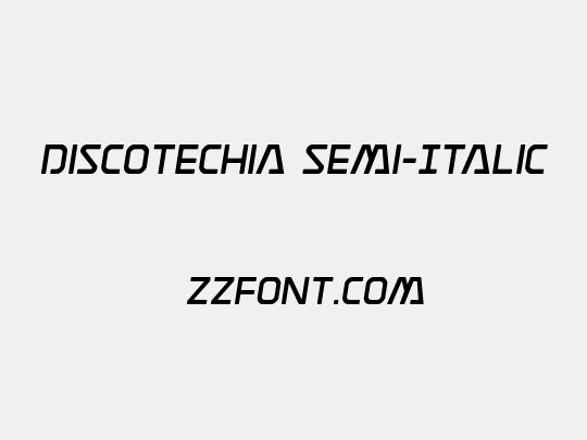 Discotechia Semi-Italic