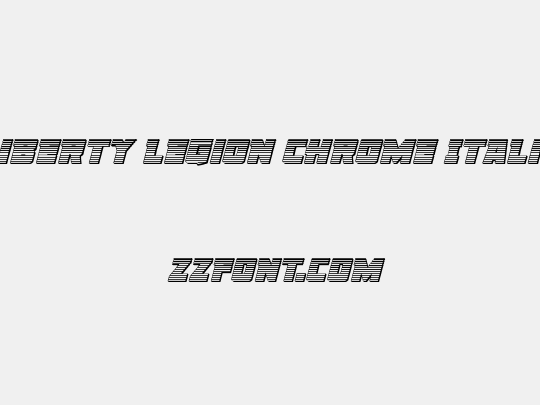 Liberty Legion Chrome Italic