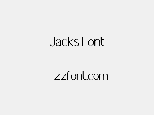 Jacks Font