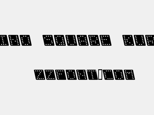 Domino square kursiv