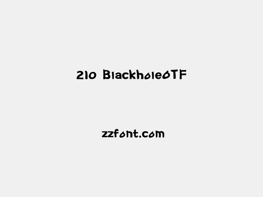 210 BlackholeOTF