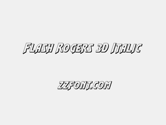 Flash Rogers 3D Italic
