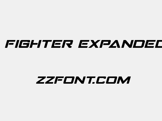 Strike Fighter Expanded Italic