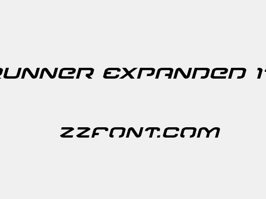 Gunrunner Expanded Italic