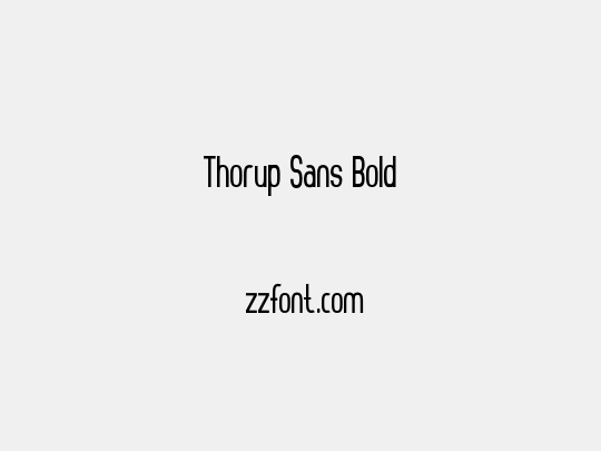 Thorup Sans Bold