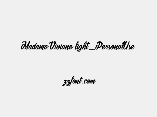 Madame Viviane light_PersonalUseOnly