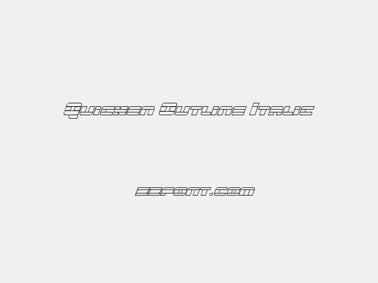 Quicken Outline Italic