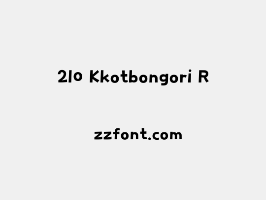 210 Kkotbongori R