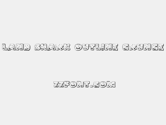 Land Shark Outline Grunge