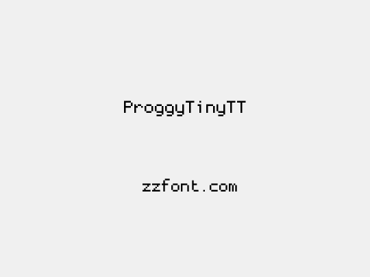 ProggyTinyTT