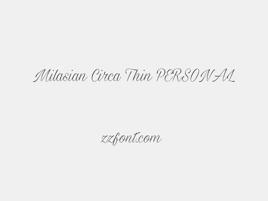 Milasian Circa Thin PERSONAL